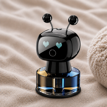 Smart Car Air Freshener AI Rechargeable Car Aroma Diffuser Smart Eyes 4 Levels of Adjustable Intelligent Car Diffuser Gift