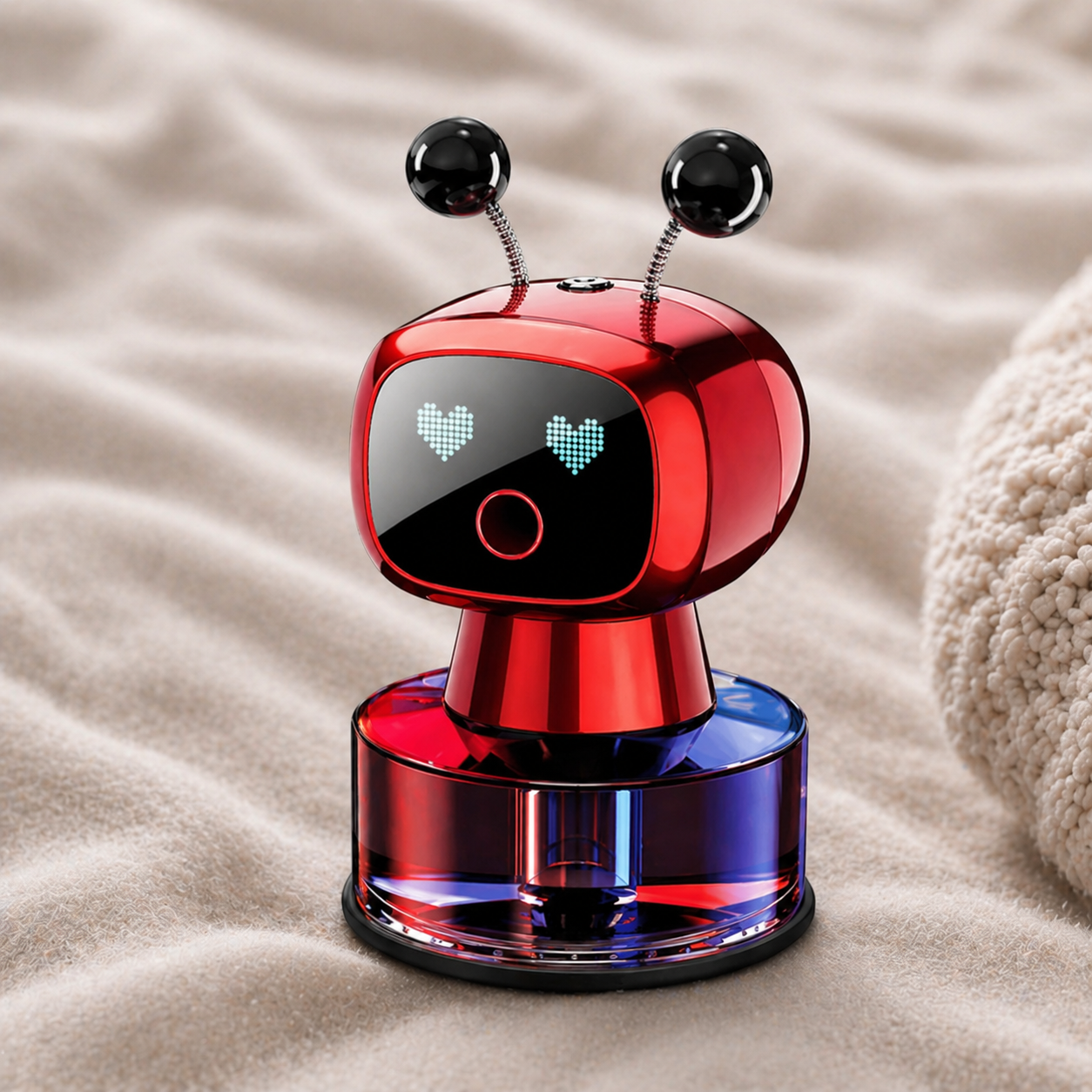 Smart Car Air Freshener AI Rechargeable Car Aroma Diffuser Smart Eyes 4 Levels of Adjustable Intelligent Car Diffuser Gift