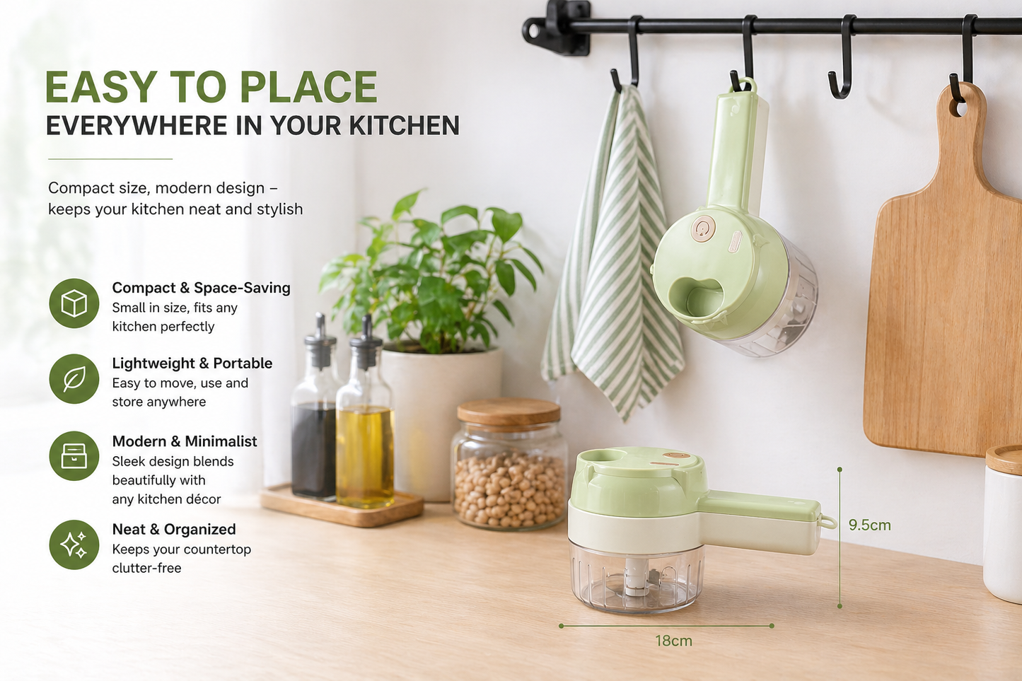 Wireless Electric Vegetable Cutter – Fast, Easy & Mess-Free Prep