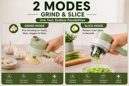 Wireless Electric Vegetable Cutter – Fast, Easy & Mess-Free Prep