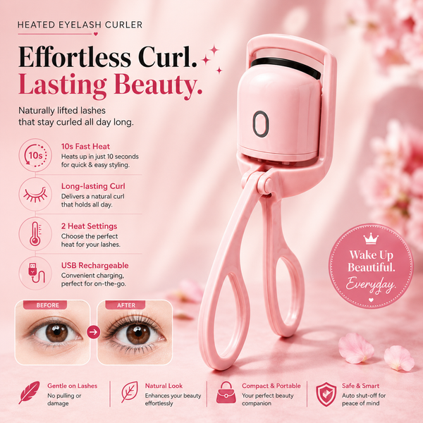 Belleza Lift  Heated Eyelash Curler – USB Rechargeable & Long-Lasting Curl