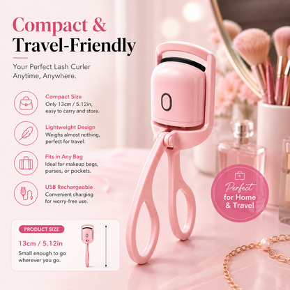 Belleza Lift  Heated Eyelash Curler – USB Rechargeable & Long-Lasting Curl