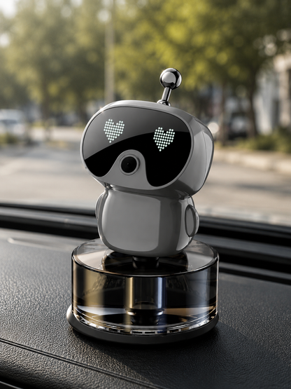 Smart Car Air Freshener AI Rechargeable Car Aroma Diffuser Smart Eyes 4 Levels of Adjustable Intelligent Car Diffuser Gift