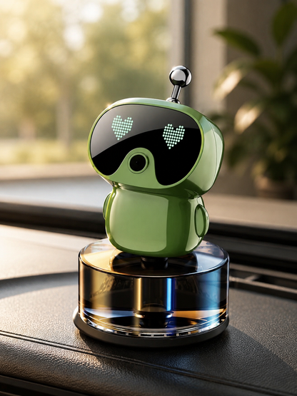 Smart Car Air Freshener AI Rechargeable Car Aroma Diffuser Smart Eyes 4 Levels of Adjustable Intelligent Car Diffuser Gift